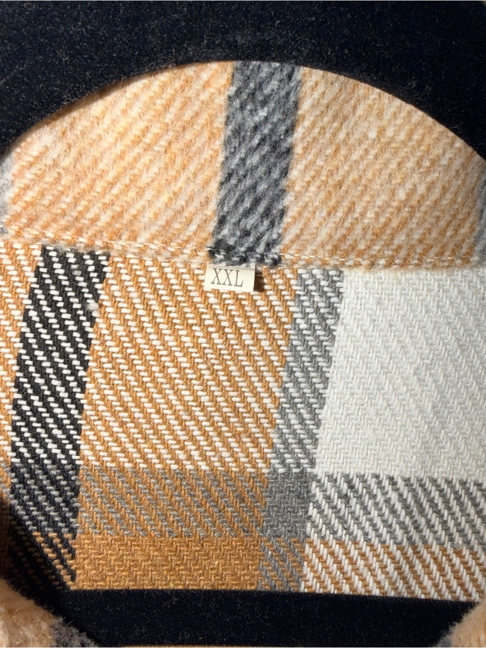 Beaully, Mustard/White/Black Plaid Shacket, 2X - Picture 9 of 10
